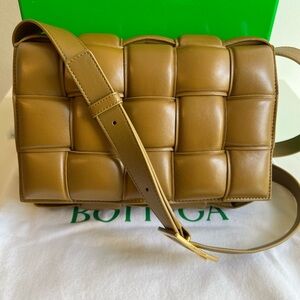 New Bottega Veneta Classic Padded Cassette Bag Camel color